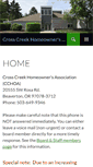 Mobile Screenshot of crosscreekhoa.org